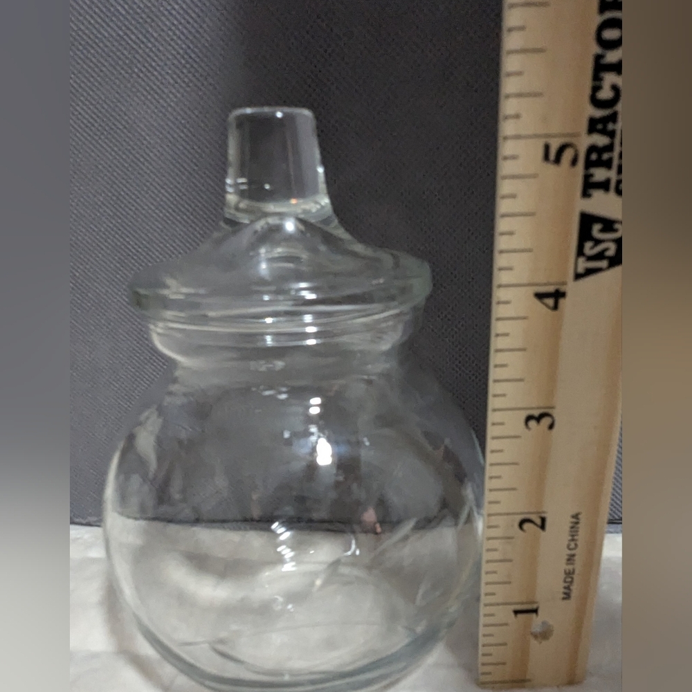 Princess House Heritage Cotton Ball / Candy Jar - Hand Blown Crystal. Vintage - Picture 7 of 9